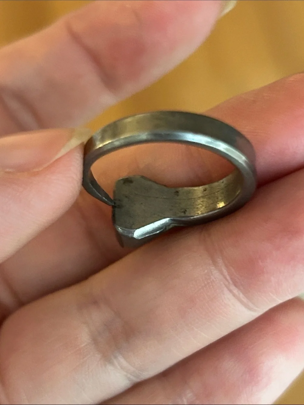 Antique/Vintage Prairie Diamond Northwestern Horse Nail Ring